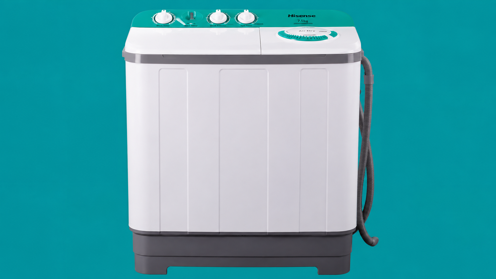 Hisense 7.5kg twin tub washing machine for home laundry – Growmarketplus