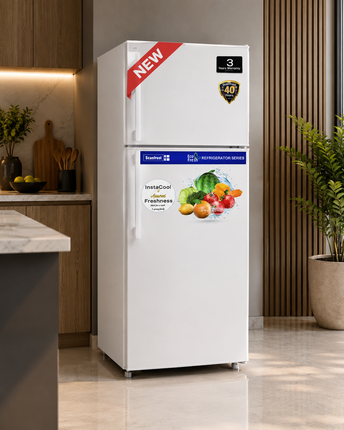 Scanfrost Direct Cool Double Door Refrigerator 300L